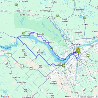 map of Quyon Ferry loop